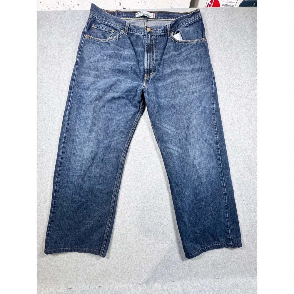 Levis 569 Loose Straight Jeans Mens Denim Relaxed Fit Lot of 3 W38 Hemmed 26